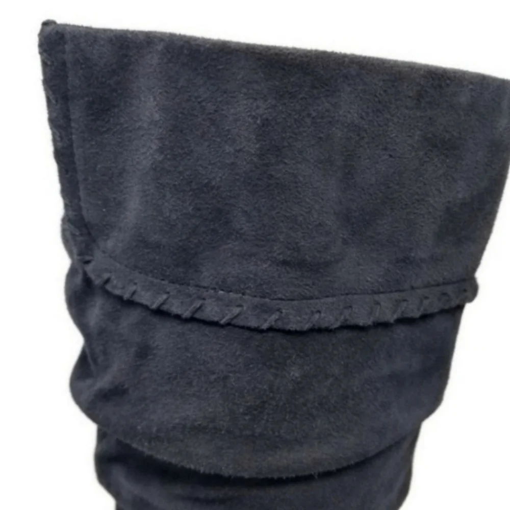 Blondo Waterproof Grey Suede Hidden Wedge Fall Winter Boots 11
